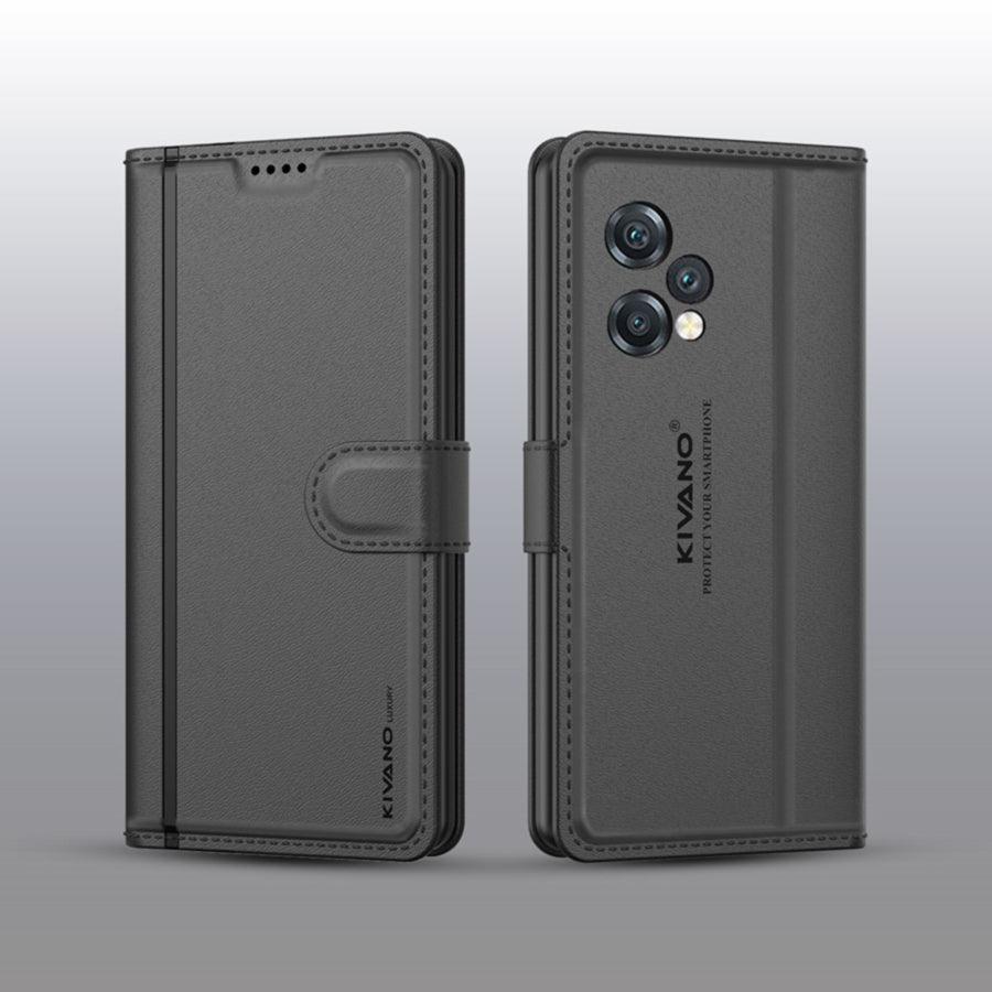 Leather Wallet Case for Xiaomi Redmi Note 10 / Xiaomi Redmi Note 10S ?Stylish Flip Folio Cover with Card Holder, Stand, Ideal for Both Men and Women-KIVANO LUXE - Aibex